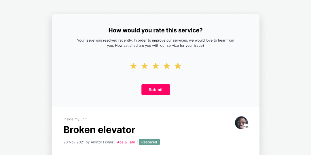 Chainels landing page asking for feedback