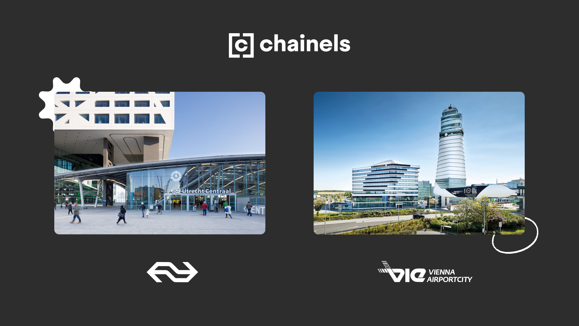 NS stations & Vienna Airport city use chainels 